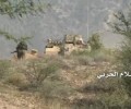 إعطاب آلية عسكرية واستهداف تجمعات الجنود السعوديين في ميدي وجيزان