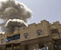 طيران العدوان السعودي يقصف مبنى قناة اليمن الفضائية