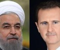 الرئيس روحاني : يهنئ الرئيس الأسد بالعيد الوطني