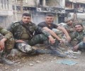جنود في الحجر الأسود ومخيم اليرموك يهدون النصر إلى رفاقهم الشهداء