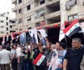 تجمع جماهيري في ببيلا لرفع العلم الوطني والاحتفال بتحرير جنوب دمشق من الإرهاب