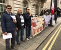 لندن: محتجون يطالبون السعودية بوقف عدوانها على اليمن