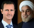 الرئيس روحاني يهاتف الرئيس الاسد ويؤكد وقوف إيران إلى جانب الدولة السورية 