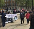 بريطانيا:احتجاج في بريطانيا على دعم “تيريزا مي” للأنظمة القمعية في منطقة الخليج
