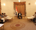رئيس المجلس السياسي الأعلى يلتقي محافظ صنعاء