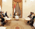 الرئيس الصماد يلتقي عدد من مشائخ همدان