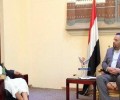 رئيس المجلس السياسي الأعلى يلتقي محافظ إب