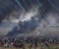 1143 مصابا برصاص وغاز الاحتلال الاسرائيلي بغزة