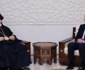 الرئيس الأسد للكاثوليكوس آرام الأول كشيشيان: سورية كانت وستبقى الوطن لجميع أبنائها بغض النظر عن الدين أو العِرق