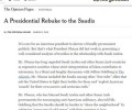 صحيفة نيويورك تايمز : توبيخ رئاسي للسعوديين