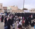 وقفه نسائية حاشدة أمام روضة شهداء تفجير مسجدي بدر والحشحوش
