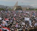 حشود هائلة  تتوافد للعاصمة صنعاء للمشاركة في المسيرة الكبرى غدا بميدان السبعين