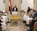 رئيس المجلس السياسي الأعلى  يلتقي رئيس وأعضاء رابطة علماء اليمن