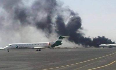 #عاجل:أول غارة على مطار صنعاء..هذا ما حصل قبل قليل 